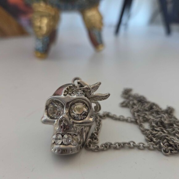 Alexander McQueen Skull and Bird Necklace - Picture 6 of 6